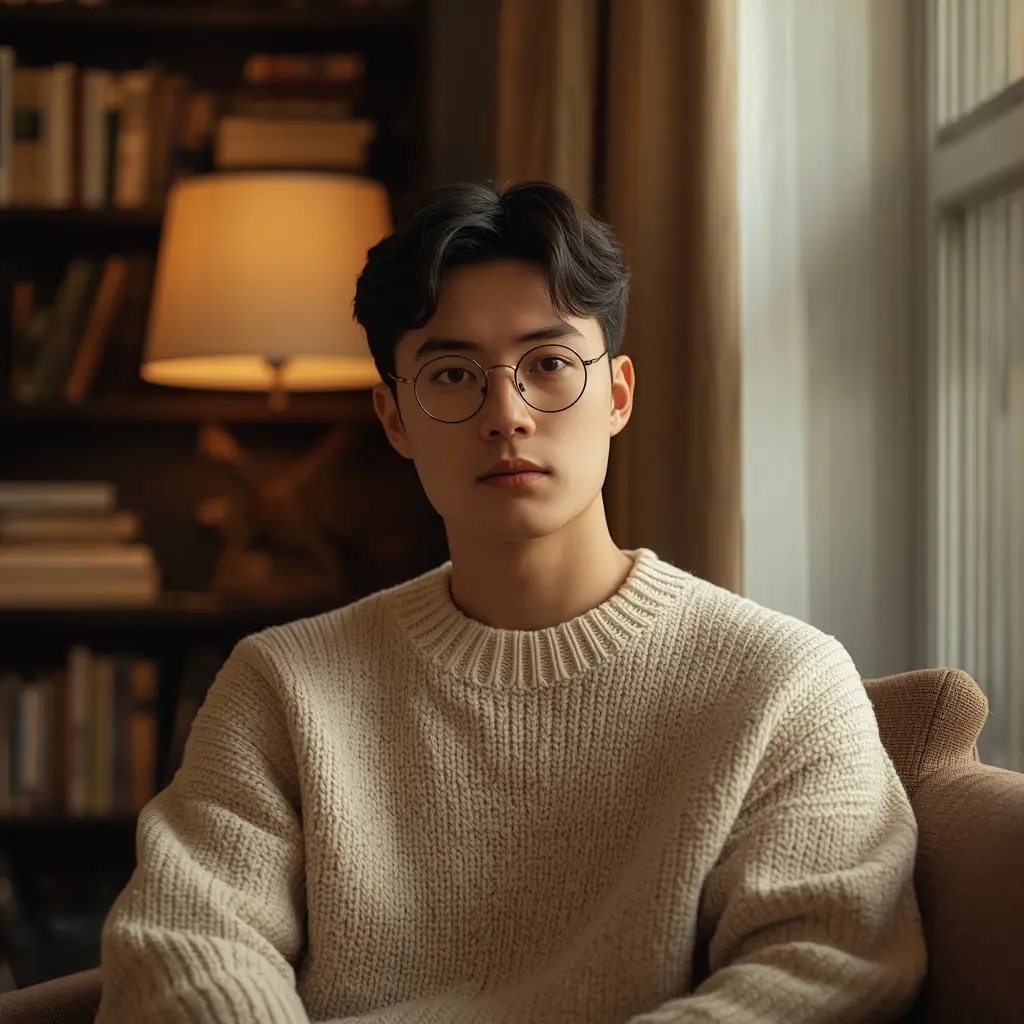 Cozy Bookish DP - gen z aesthetic dp for instagram with cozy sweater and bookshelf Cozy Bookish DP - gen z aesthetic dp for instagram with cozy sweater and bookshelf | BiosStyle HD Instagram DP