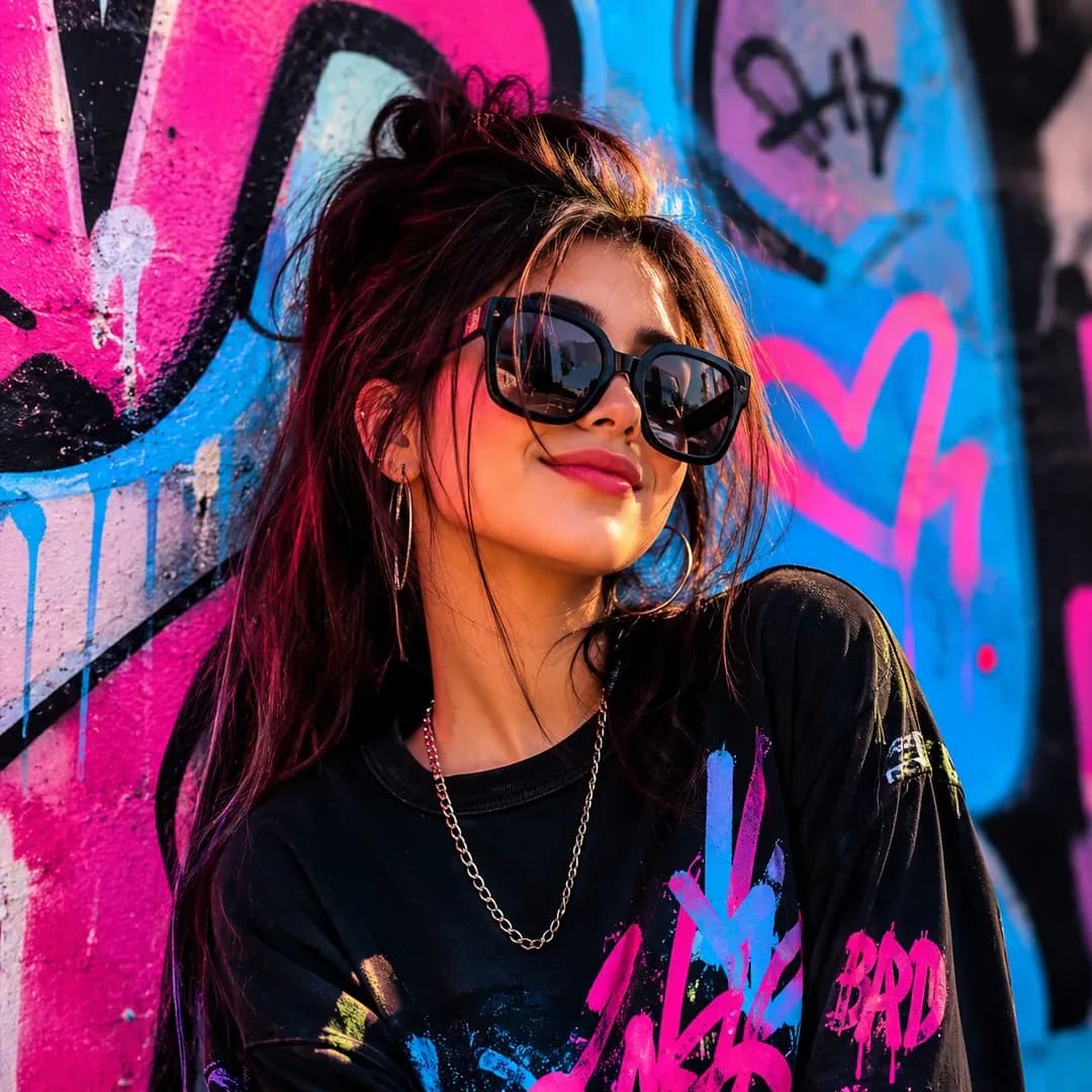 Urban Trendsetter - girl with street style portrait Urban Trendsetter - girl with street style portrait | BiosStyle HD Instagram DP