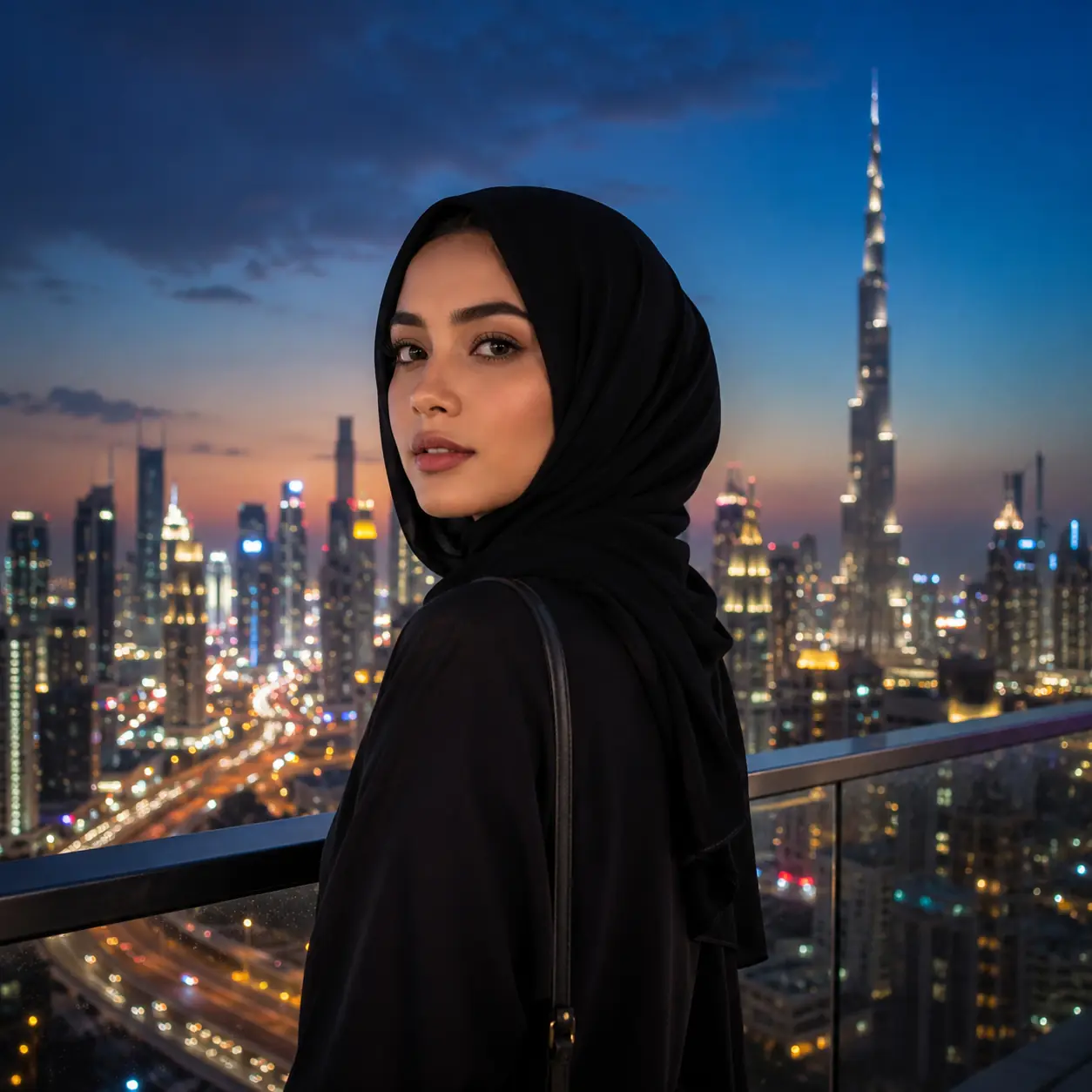 City Lights Hijab DP - urban instagram hijab dp with city lights background City Lights Hijab DP - urban instagram hijab dp with city lights background | BiosStyle HD Instagram DP