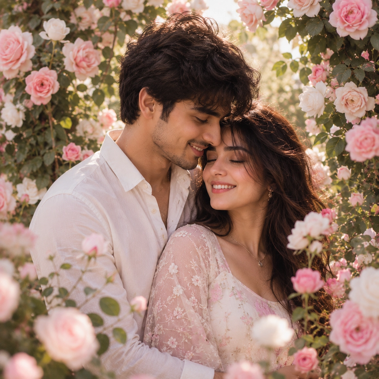 Blooming Together - floral couple dp for instagram