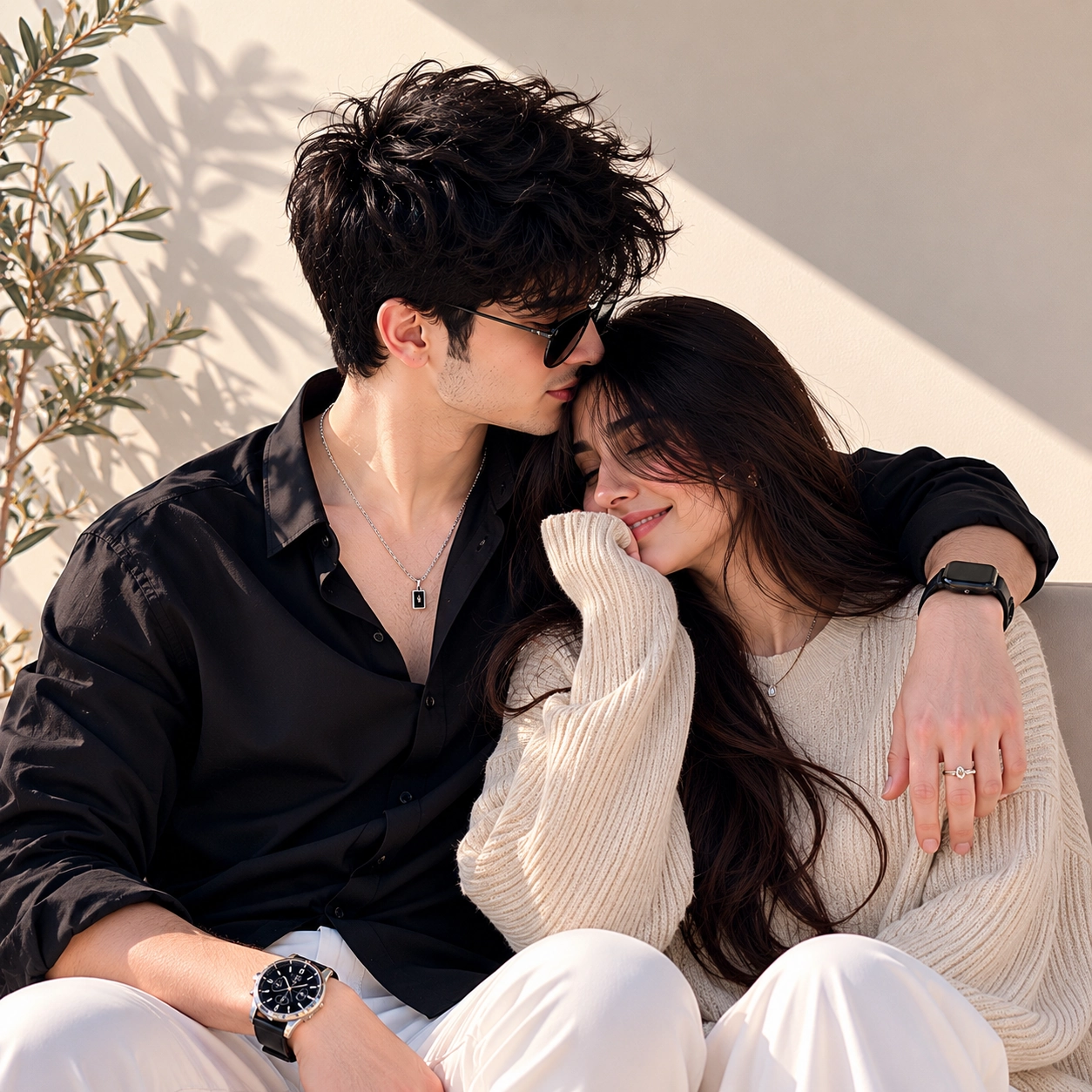 Classic Love - minimalist couple dp for instagram