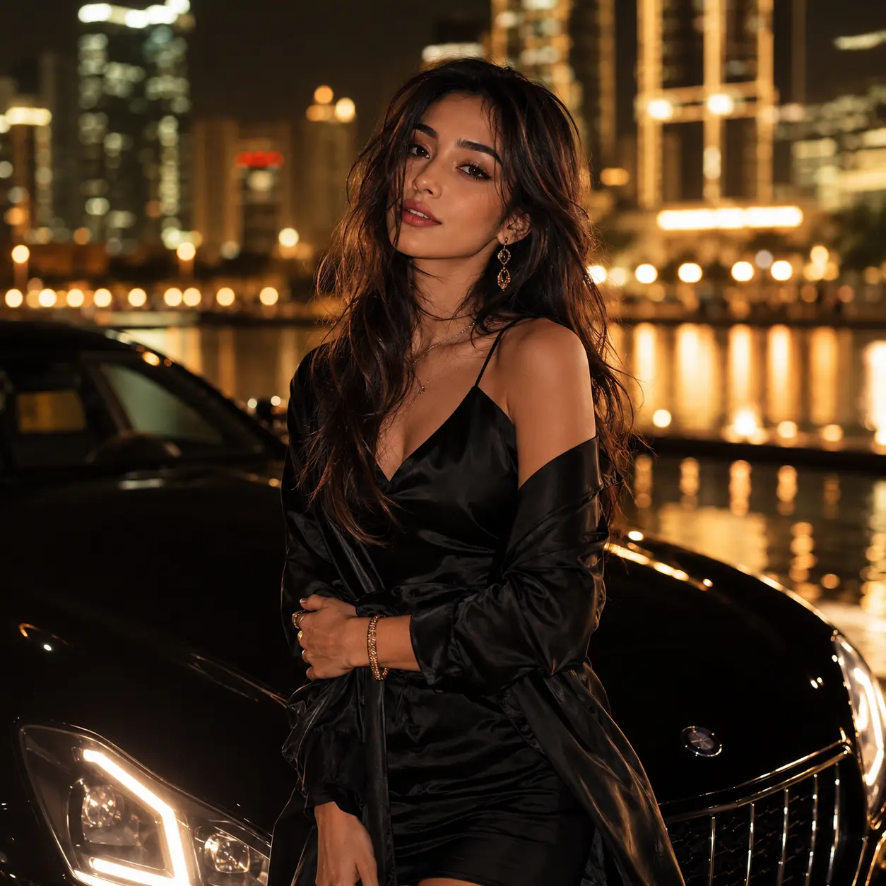 Luxury Queen DP - Best Instagram DP for girls with luxury fashion style and city night background