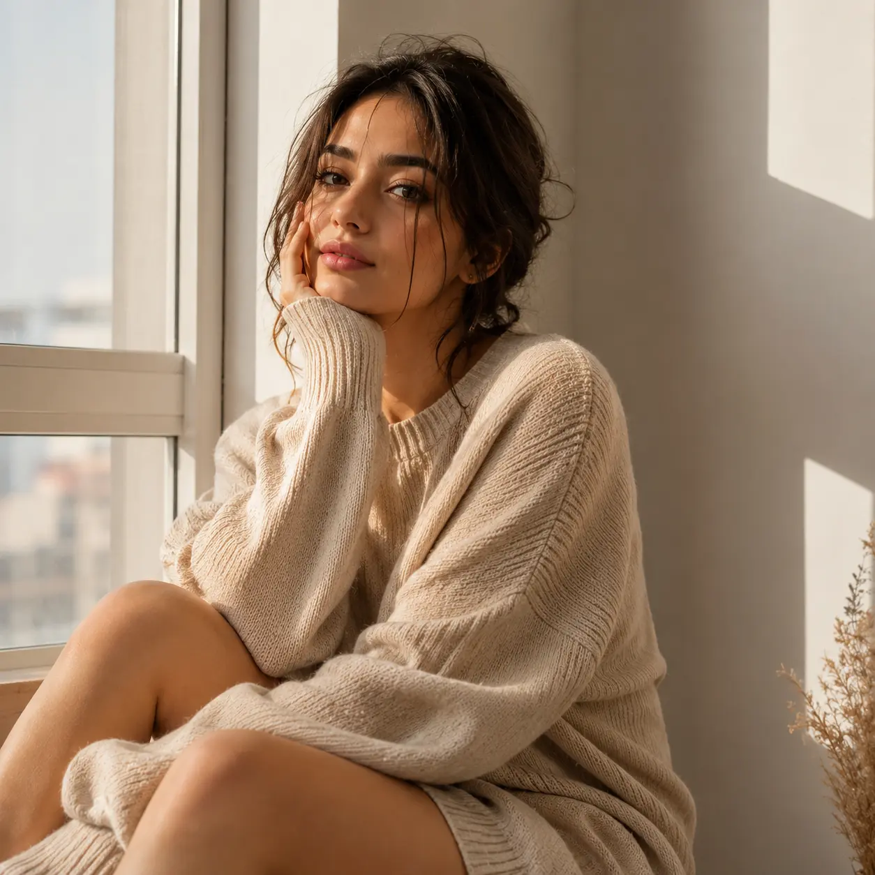 Minimal Muse DP - Best Instagram DP for girls with minimalist aesthetic and soft natural lighting