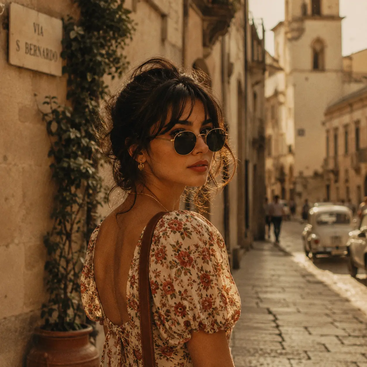 Vintage Charm DP - Best Instagram DP for girls with vintage style portrait and retro vibes