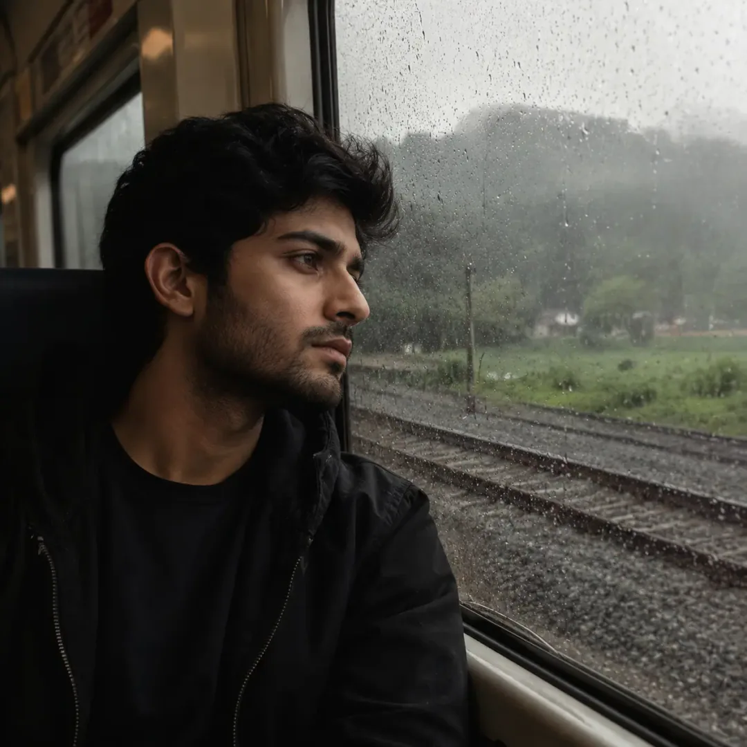 Emotional sad DP for Instagram with rainy aesthetic